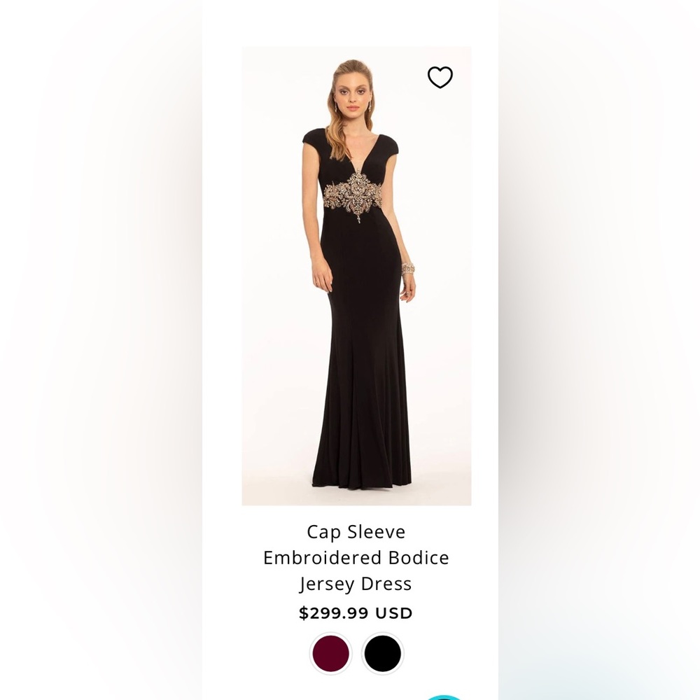 Camille Black formal dress